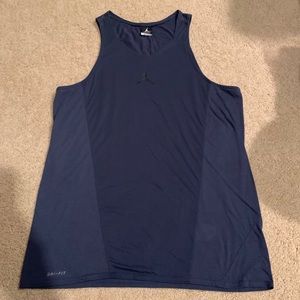 Navy Jordan Dri-fit tank size L